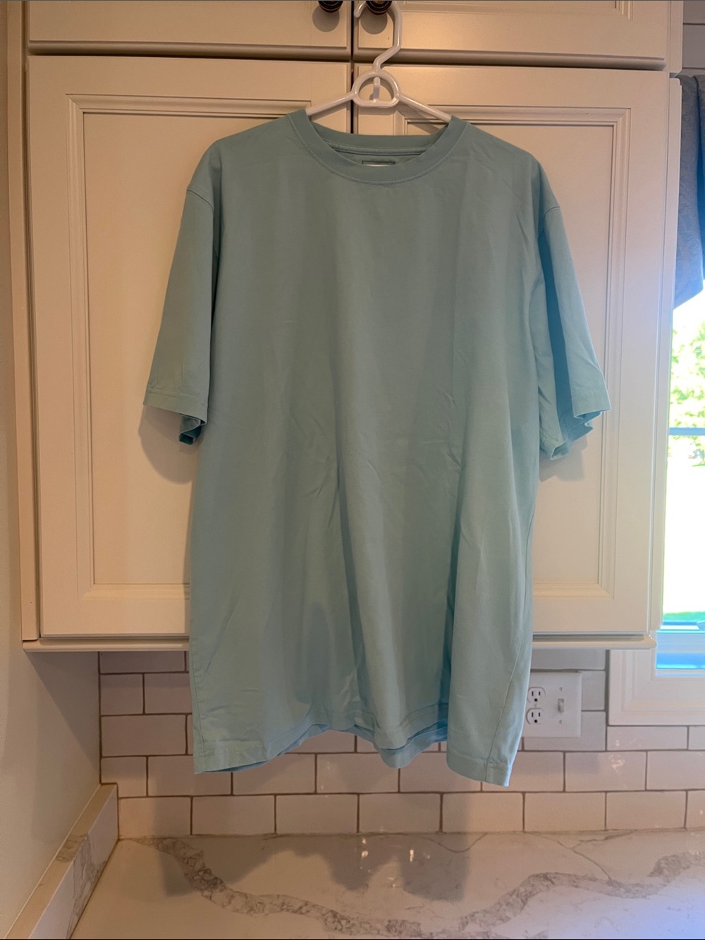 L.L. Bean Men’s Unshrinkable T-Shirt Pale Blue